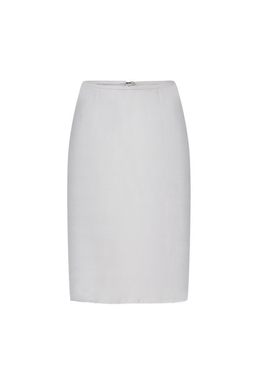Skirt with cotton trim