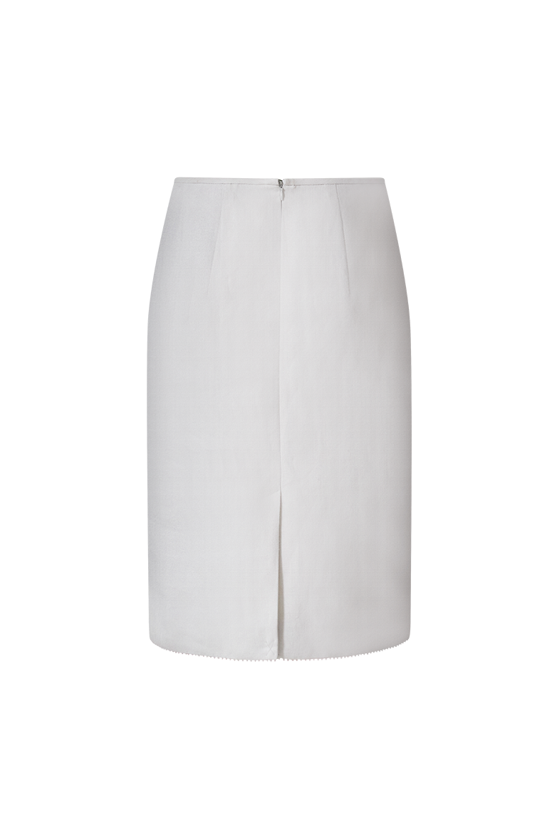 Skirt with cotton trim - Image 2