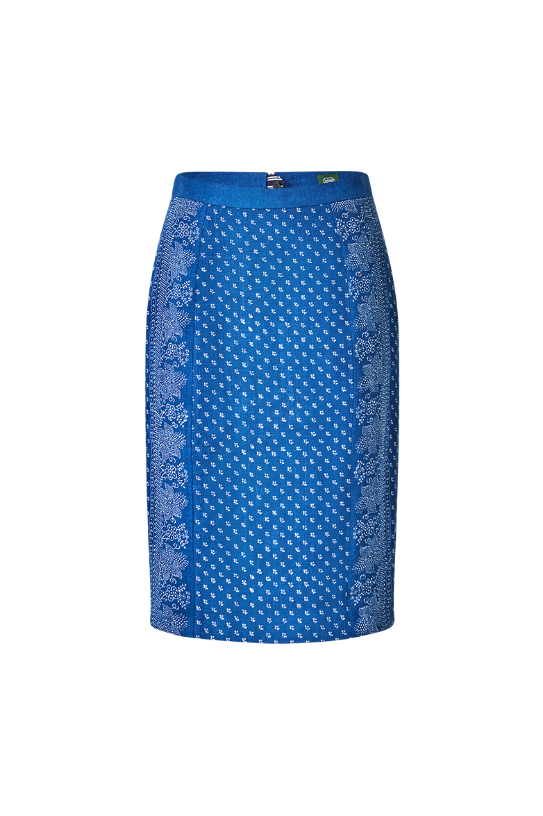 Blue print skirt - Image 1