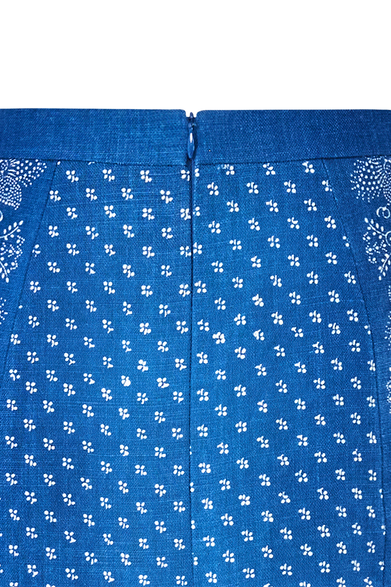 Blue print skirt - Image 4