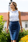 Blue print skirt - thumbnail 7