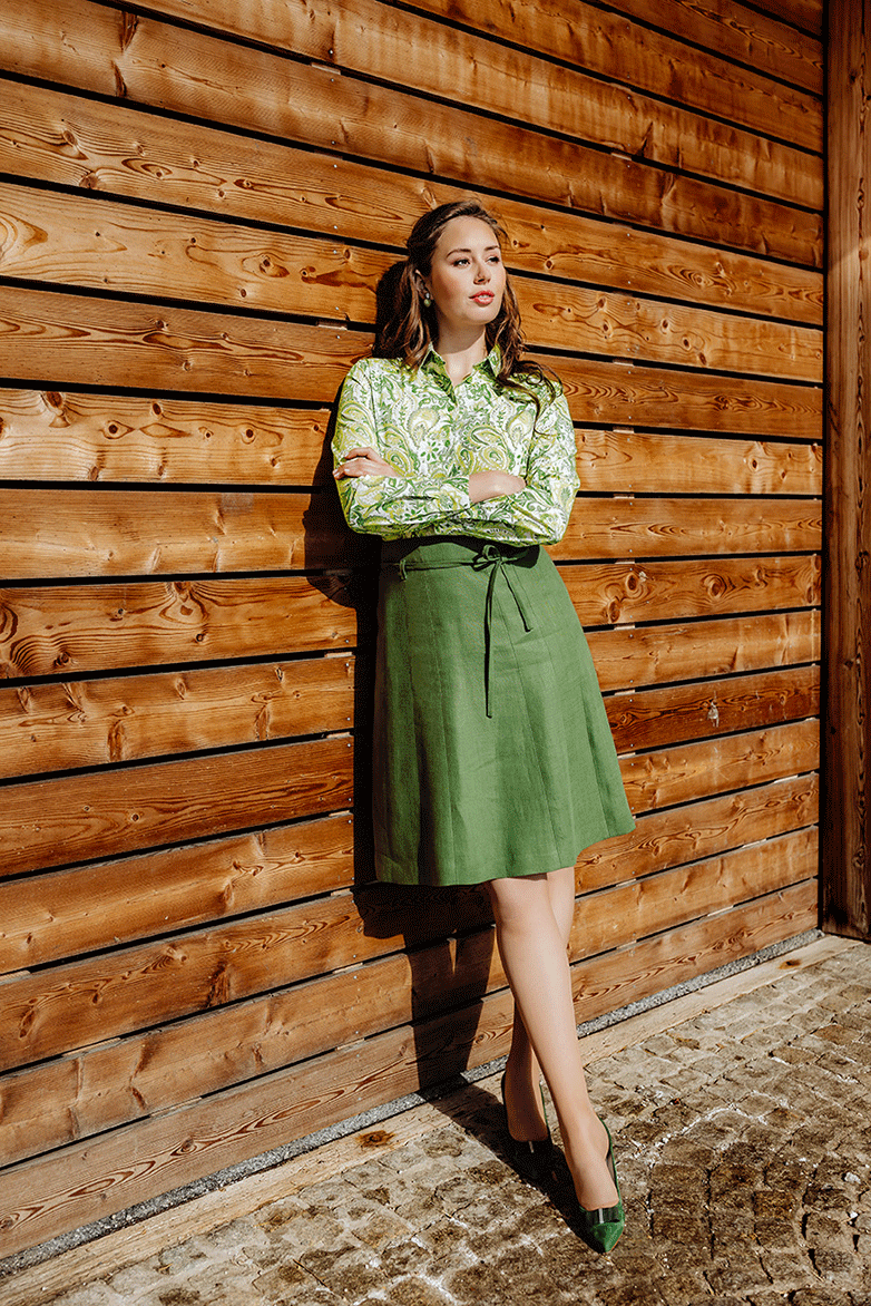 Panelled skirt - Image 7