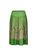 Pleated skirt with a wide yoke - thumbnail 1