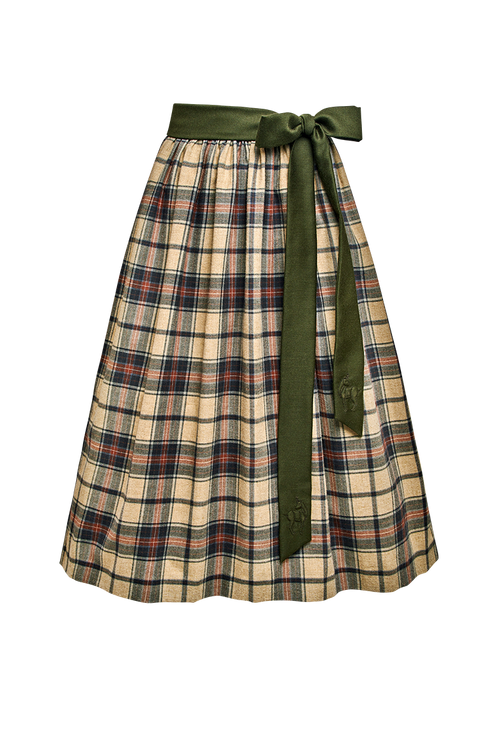 Hunting apron with classic check