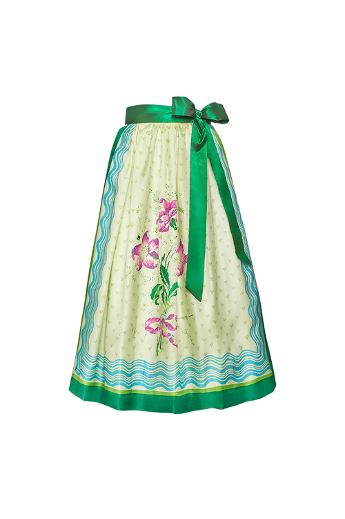 Ausseer hand-printed apron Narzisse