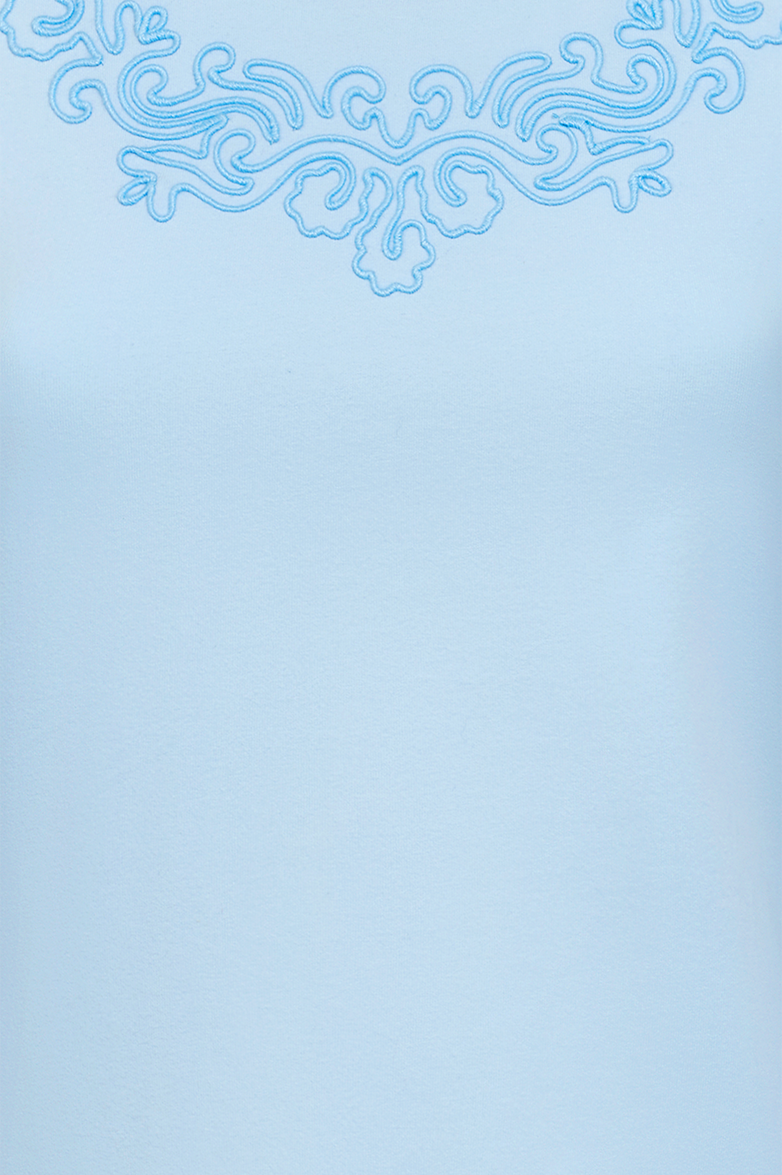 Shirt with floral wool-thread embroidery - Image 4