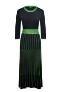 Knitted dress with knitted pintucks - thumbnail 1