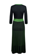 Knitted dress with knitted pintucks - thumbnail 2