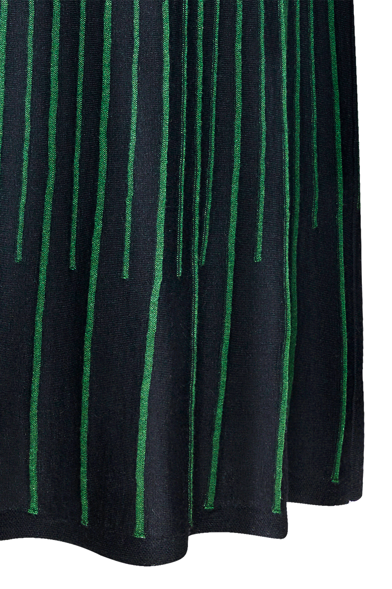 Knitted dress with knitted pintucks - Image 7