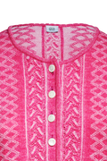Plated cardigan with brocade pattern - thumbnail 3