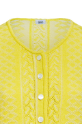 Plated cardigan with brocade pattern - thumbnail 3
