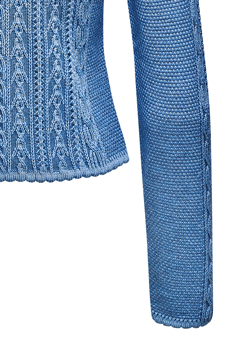 Jacket in plated knit - Image 12
