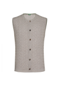 Pre-patinated knitted waistcoat - thumbnail 1