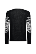 Knitted jumper with double eagle - thumbnail 2