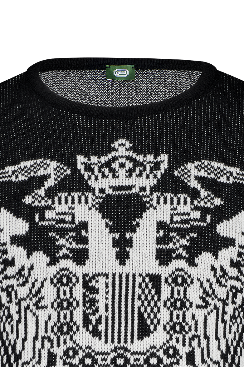 Knitted jumper with double eagle - Image 3