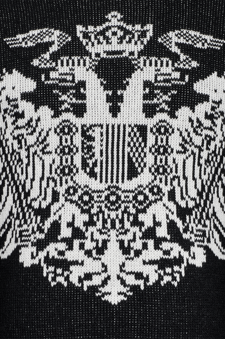 Knitted jumper with double eagle - Image 4