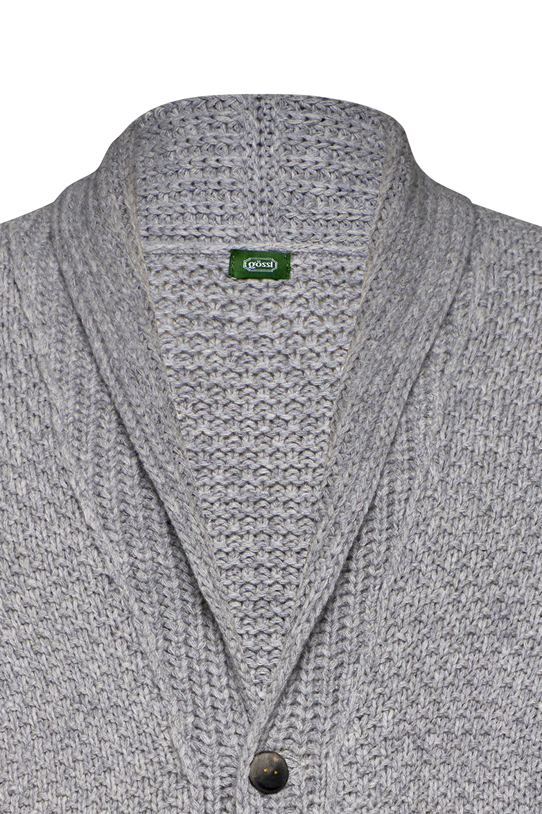 Cardigan with shawl collar - Image 3