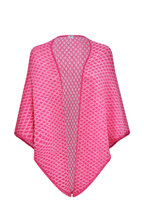 Brocade-knit scarf