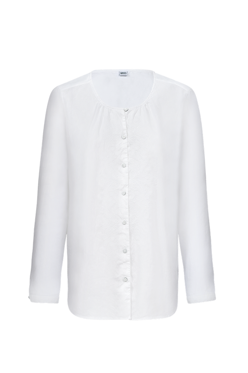 Blouse with paisley embroidery