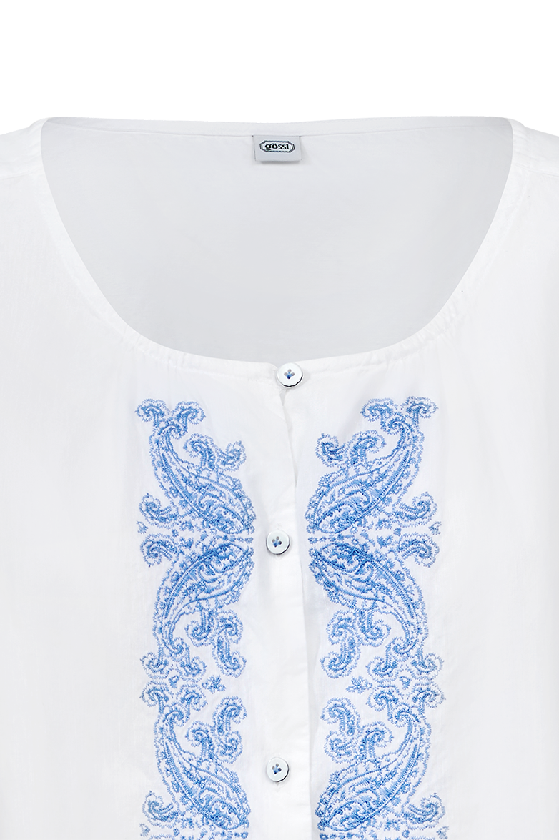 Blouse with paisley embroidery - Image 9