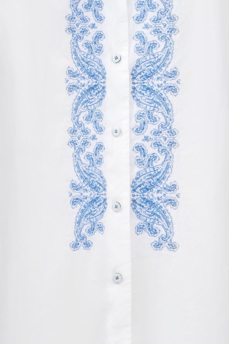 Blouse with paisley embroidery - Image 10