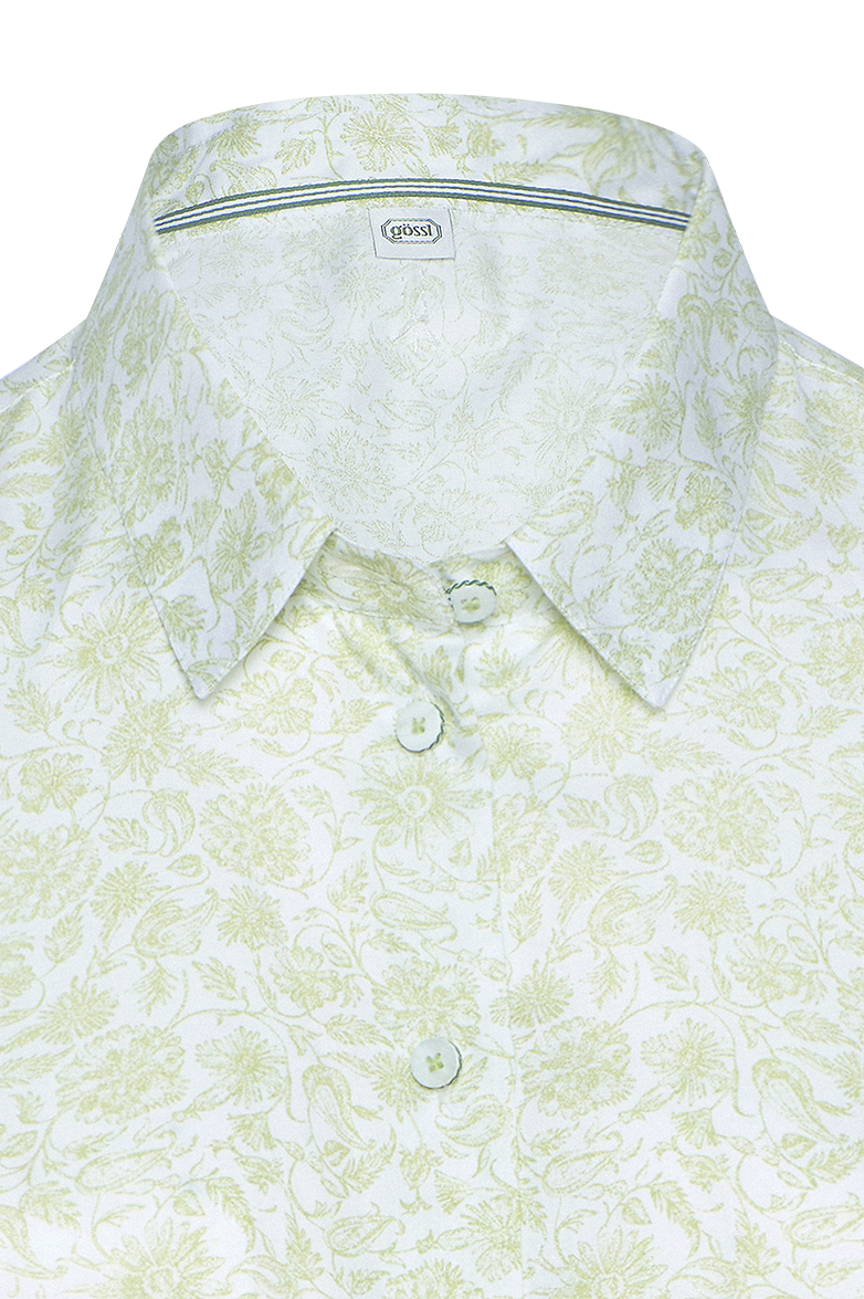 Blouse in fine cotton satin - Image 3