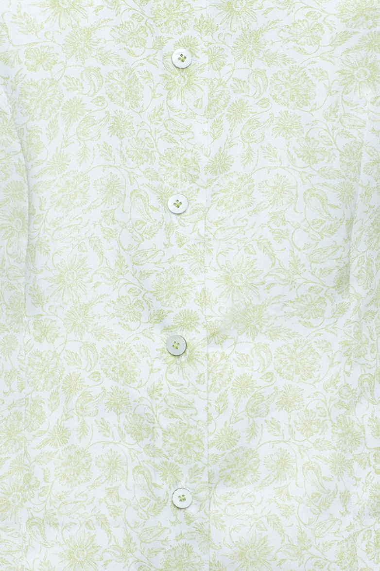 Blouse in fine cotton satin - Image 4