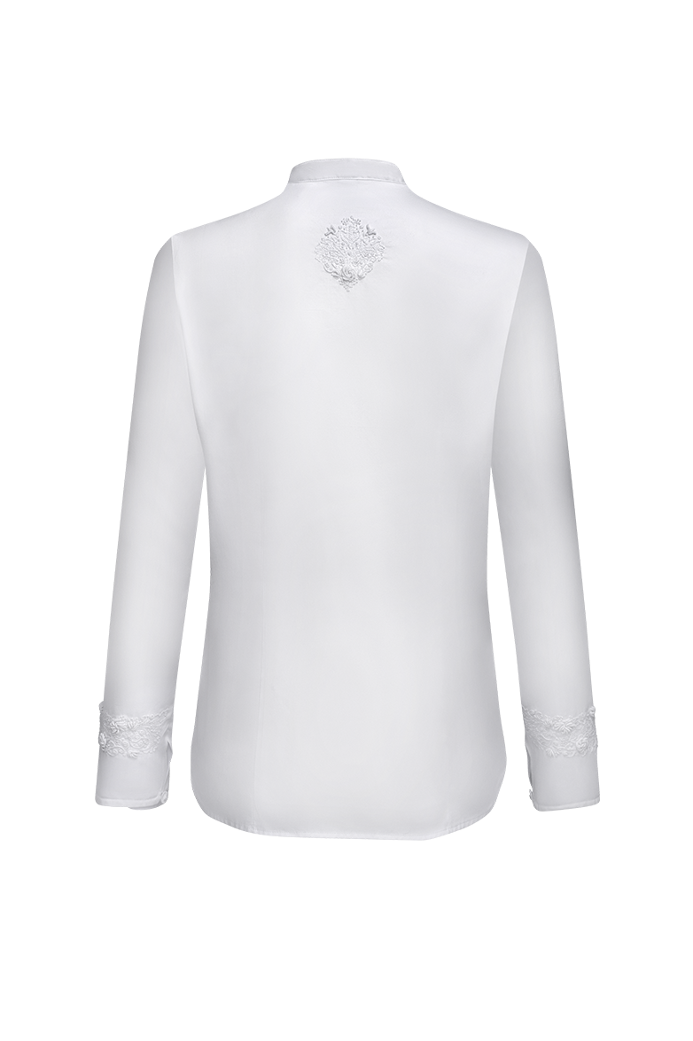 Edition blouse in cotton satin - Image 2