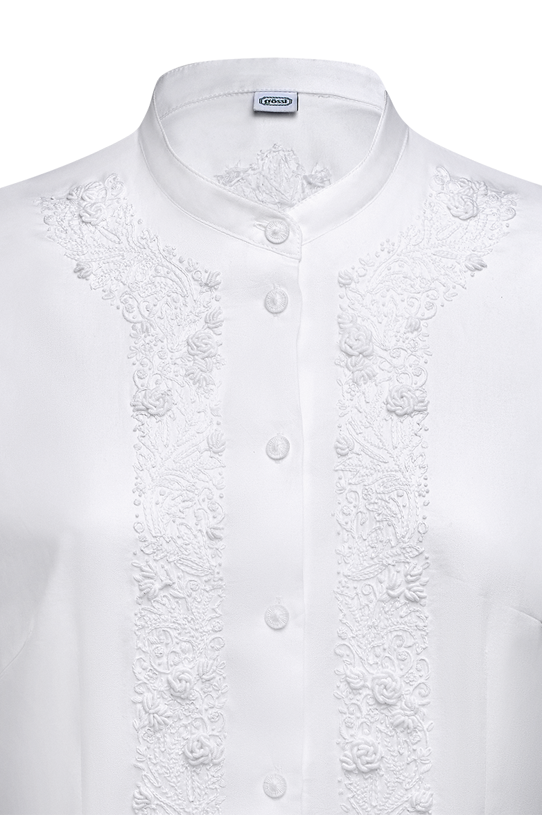 Edition blouse in cotton satin - Image 3