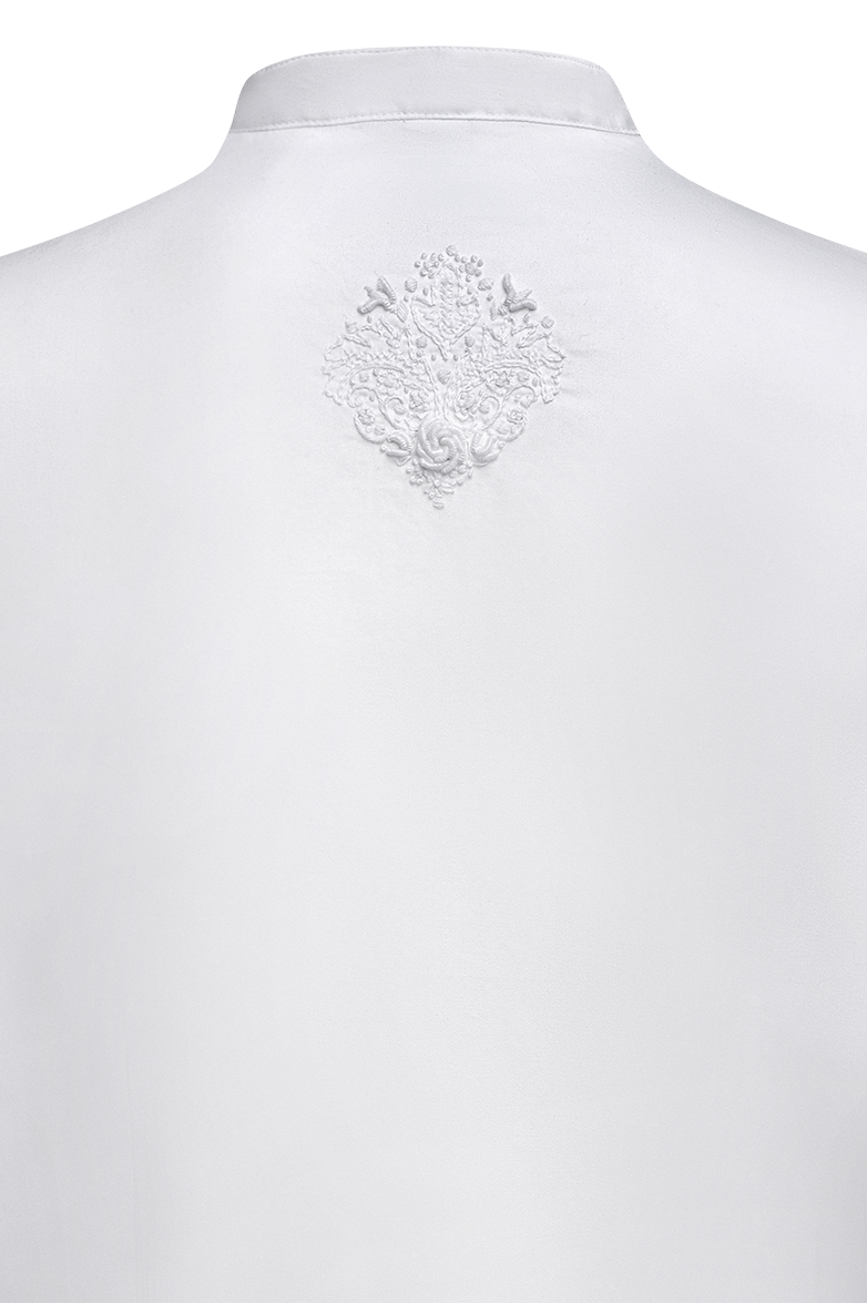 Edition blouse in cotton satin - Image 5