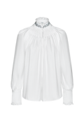 Festive blouse with standing pleats - thumbnail 1