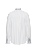 Festive blouse with standing pleats - thumbnail 2