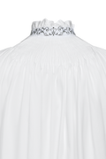 Festive blouse with standing pleats - thumbnail 5