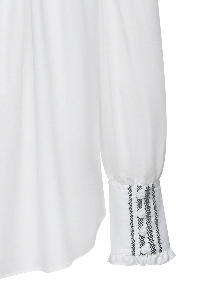 Festive blouse with standing pleats - Image 6