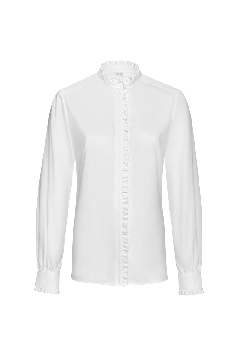 Blouse with fine ruffles - Image 1