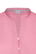 Linen blouse with flutter sleeves - thumbnail 3