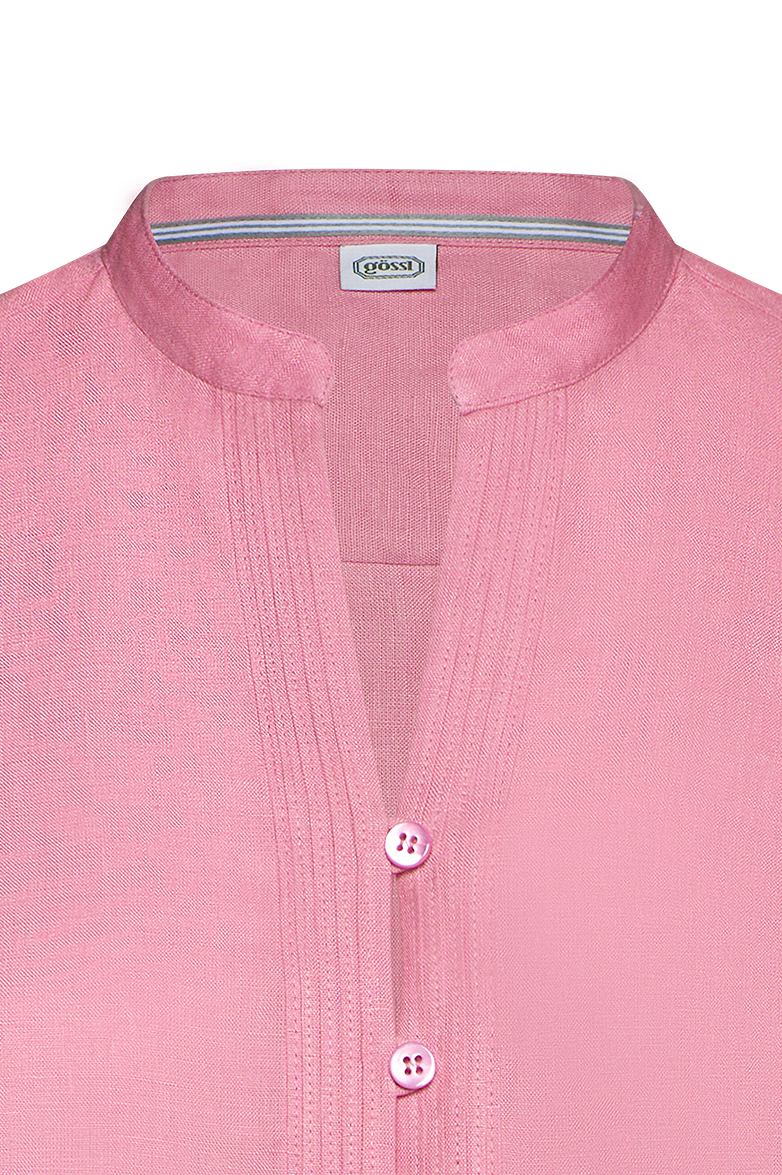 Linen blouse with flutter sleeves - Image 3
