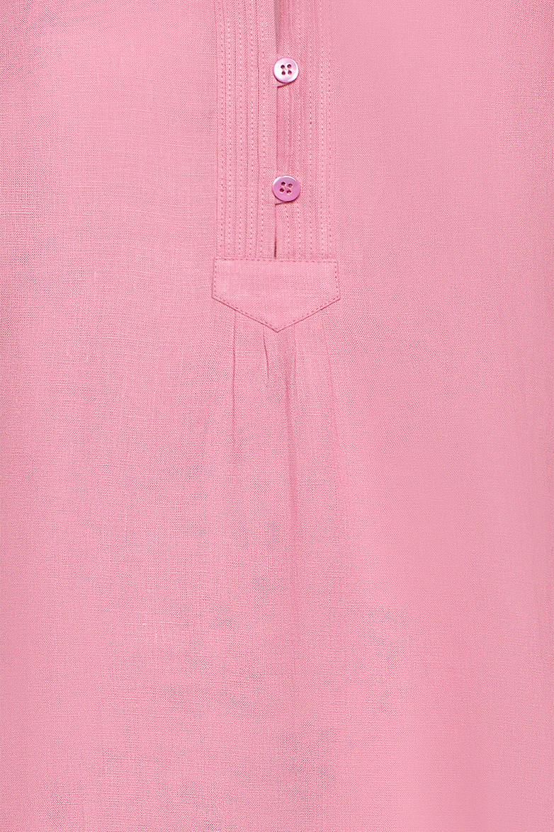 Linen blouse with flutter sleeves - Image 4