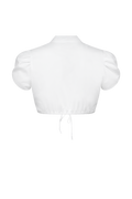Dirndlbluse mit drapiertem Arm - Miniatur 2