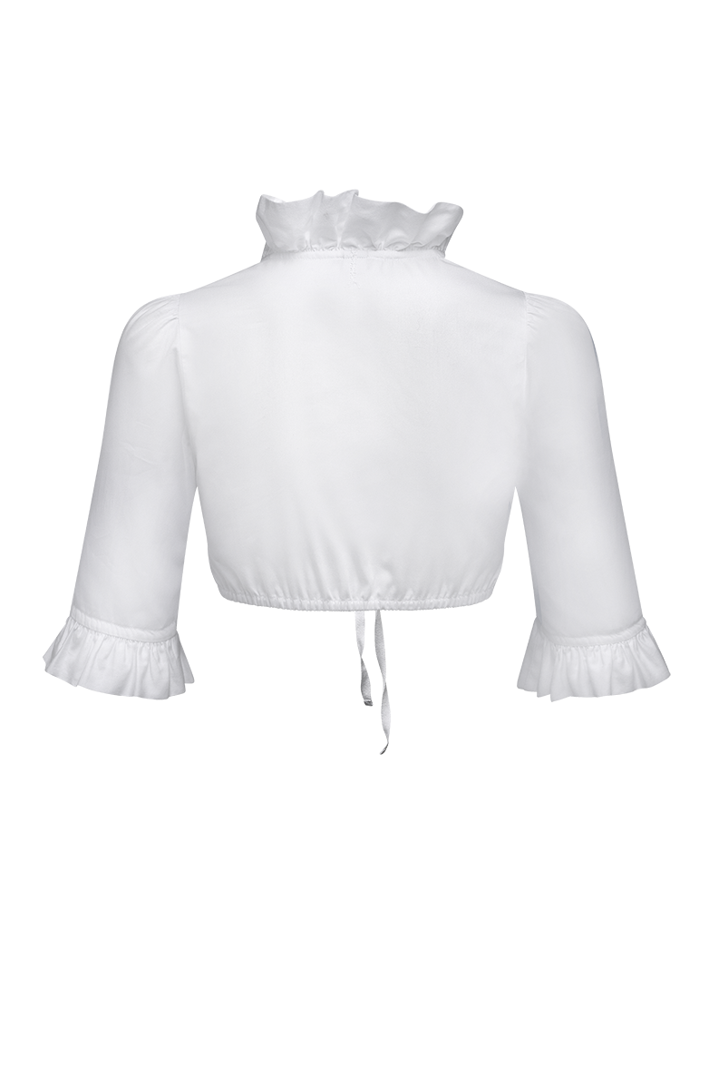 Dirndl blouse in cotton satin - Image 2