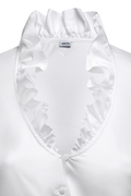 Dirndl blouse in cotton satin - thumbnail 3