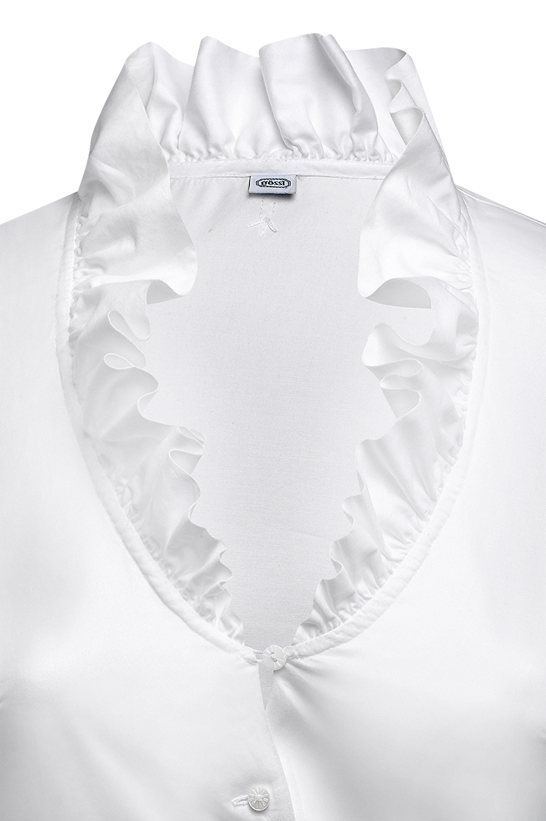 Dirndl blouse in cotton satin - Image 3