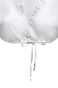 Dirndl blouse in cotton satin - thumbnail 4