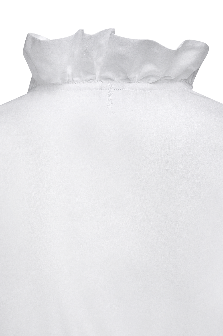 Dirndl blouse in cotton satin - Image 5
