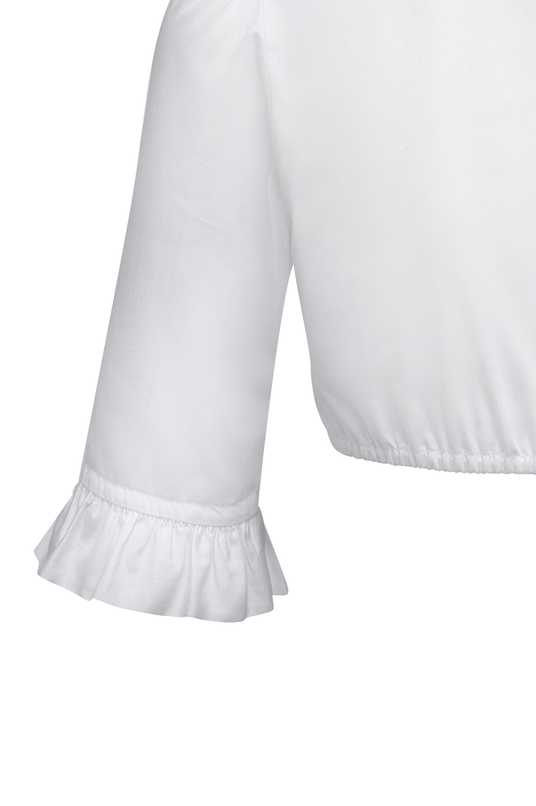 Dirndl blouse in cotton satin - Image 6