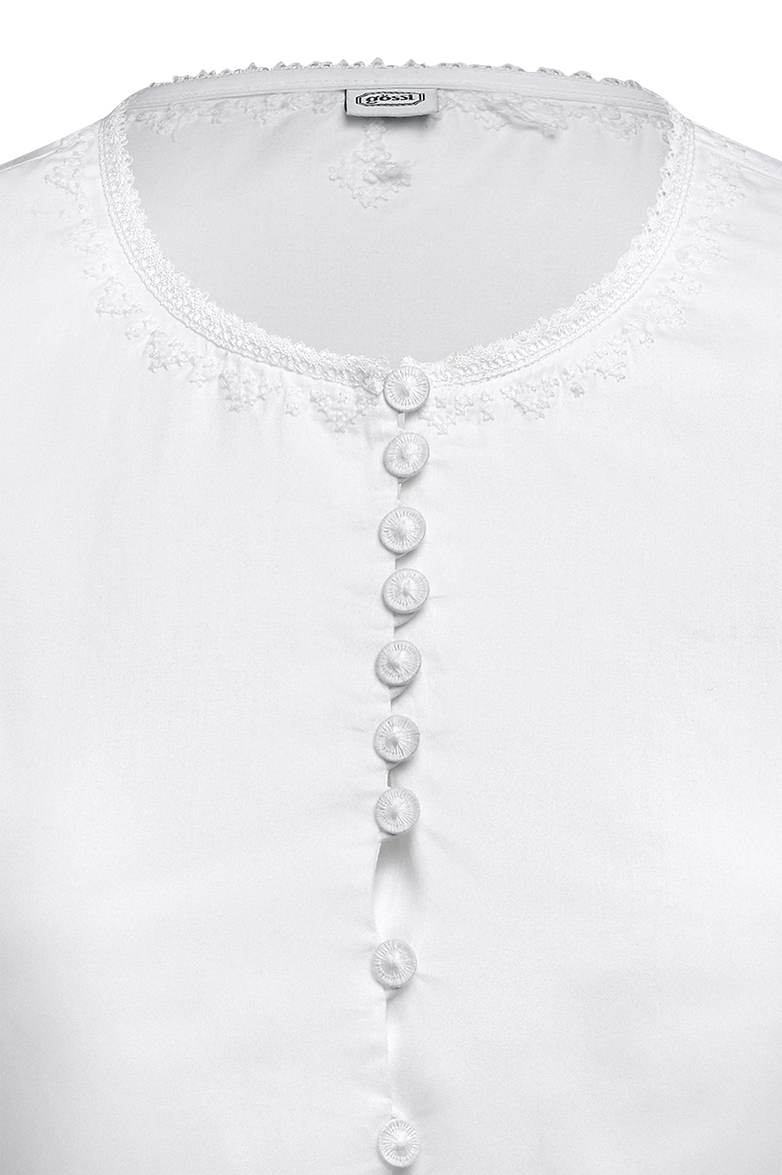 Edition Dirndl blouse in cotton satin - Image 3