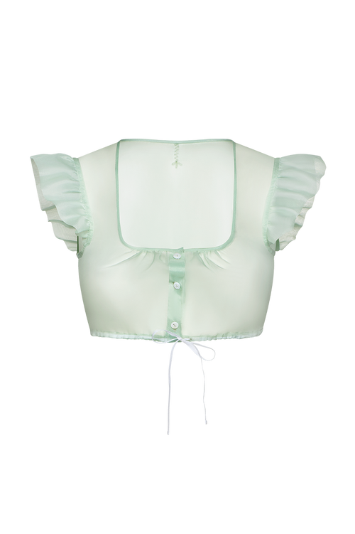 Winged Dirndl blouse