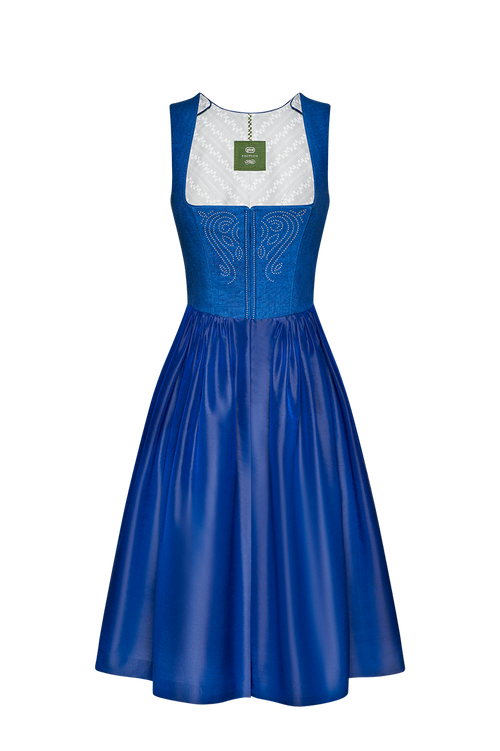 Blaudruck Dirndl set with studs