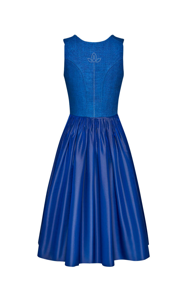 Blaudruck Dirndl set with studs - Image 2