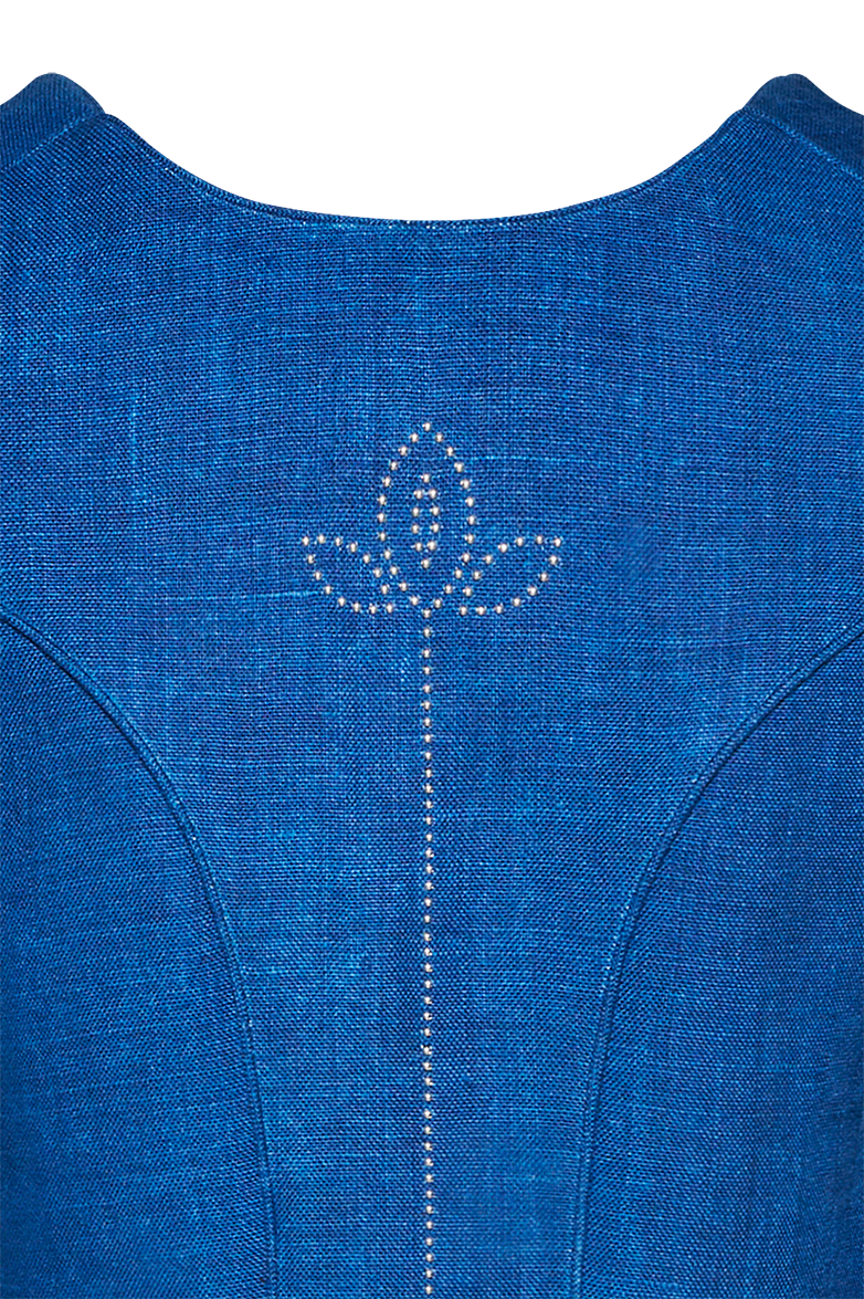 Blaudruck Dirndl set with studs - Image 7